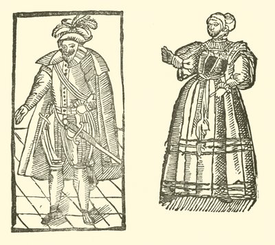 Illustrasjon for The Roxburghe Ballads (tresnitt) av (after) English School