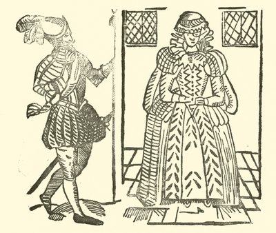 Illustrasjon for The Roxburghe Ballads (tresnitt) av (after) English School