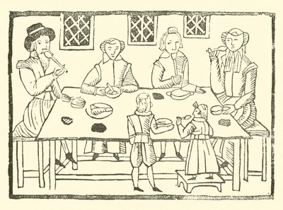 Illustrasjon for The Roxburghe Ballads (tresnitt) av (after) English School