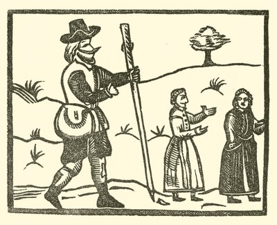 Illustrasjon for The Roxburghe Ballads (tresnitt) av (after) English School