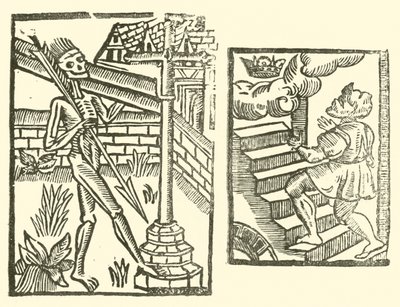 Illustrasjon for The Roxburghe Ballads (tresnitt) av (after) English School