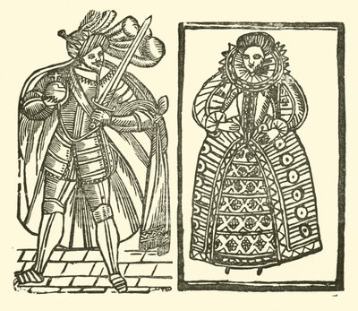 Illustrasjon for The Roxburghe Ballads (tresnitt) av (after) English School