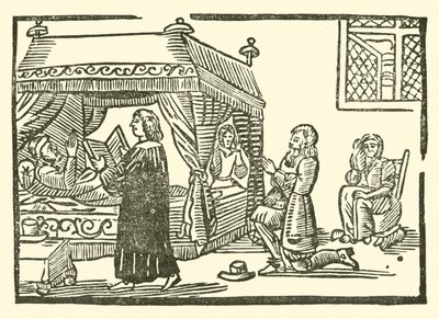 Illustrasjon for The Roxburghe Ballads (tresnitt) av (after) English School