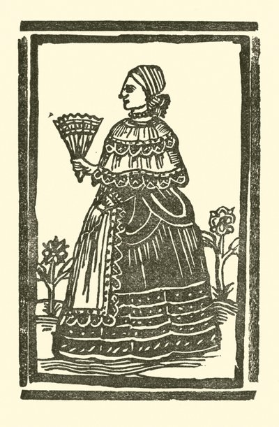 Illustrasjon for The Roxburghe Ballads (tresnitt) av (after) English School