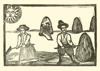 Illustrasjon for The Roxburghe Ballads (tresnitt) av (after) English School