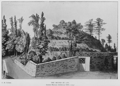 Marlborough, The Mound i 1788 (litho) av (after) English School