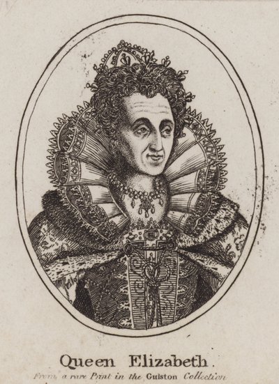 Dronning Elizabeth I (gravering) av (after) English School