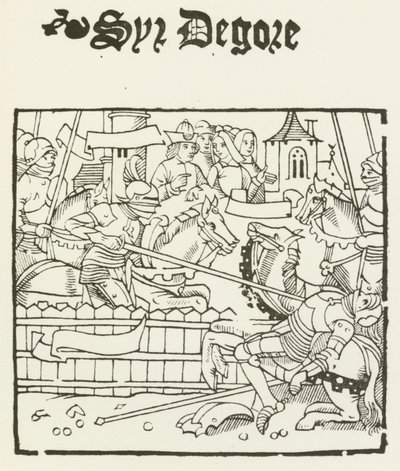 Sir Degore (gravering) av (after) English School