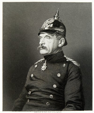 Albrecht von Roon (gravering) av (after) English photographer