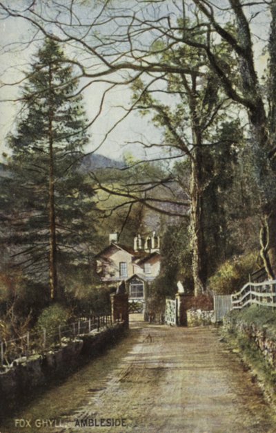Fox Ghyll, Ambleside, Lake District (farget bilde) av (after) English photographer