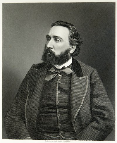 Leon Gambetta (gravering) av (after) English photographer