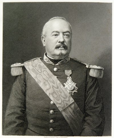 Marshal Bazaine (gravering) av (after) English photographer