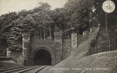 Shugborough Tunnel, nær Stafford (s/hv-bilde) av (after) English photographer