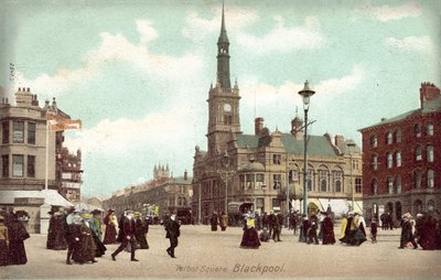 Talbot Square, Blackpool (fargebilde) av (after) English photographer
