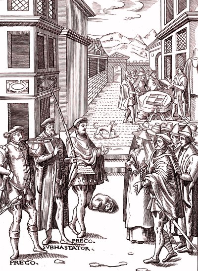 Byroperen blåser i trompeten av (after) Flemish School