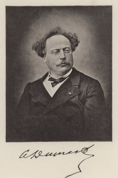 Alexandre Dumas den yngre , fransk forfatter (s/hvitt-bilde) av (after) French Photographer