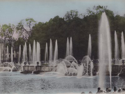 Bassin de Neptune, Bassin of Neptune (farget bilde) av (after) French Photographer