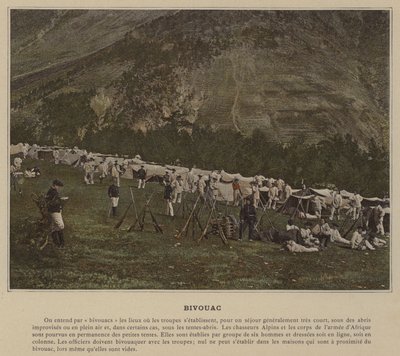 Bivuakk (farget bilde) av (after) French Photographer