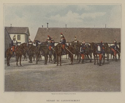 Avgang fra Cantonment (farget bilde) av (after) French Photographer