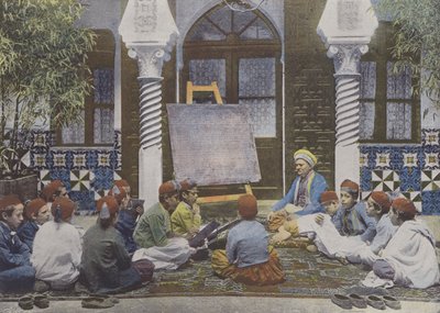 Den arabiske skolen (farget bilde) av (after) French Photographer