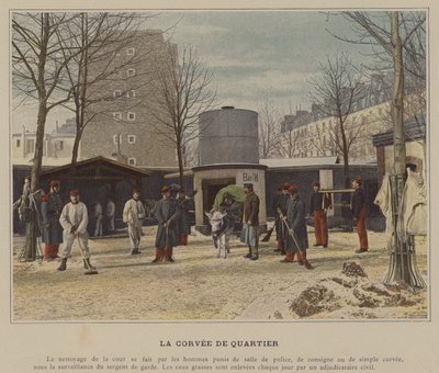 Corvee de Quartier (farget bilde) av (after) French Photographer
