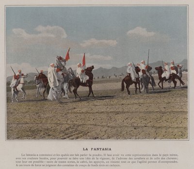 La Fantasia (farget bilde) av (after) French Photographer