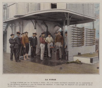 La Forge (farget bilde) av (after) French Photographer