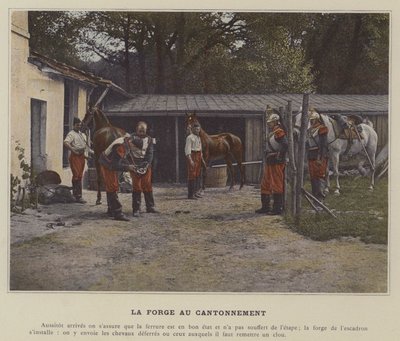 The Forge at the Cantonment (farget bilde) av (after) French Photographer