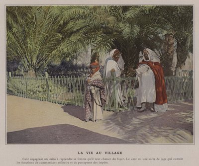 Village Life (farget bilde) av (after) French Photographer