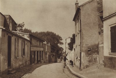 Rue Saint-Vincent (s/hvitt bilde) av (after) French Photographer