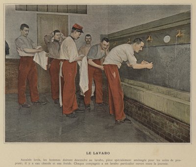 Le Lavabo (farget bilde) av (after) French Photographer