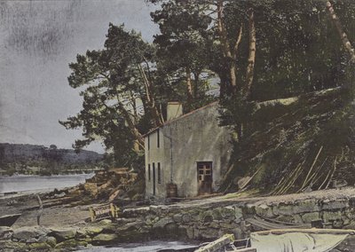 The Loch, ved Auray (farget bilde) av (after) French Photographer