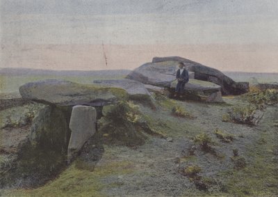 Mane-Lud-dolmen, i Locmariaquer (farget bilde) av (after) French Photographer