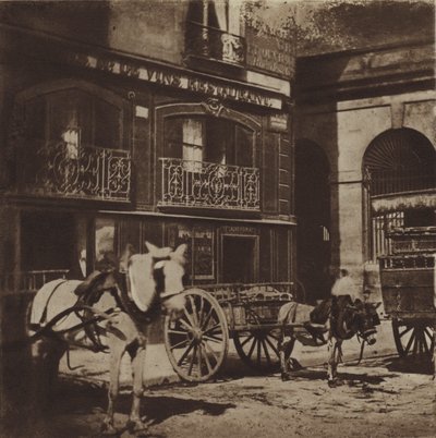 Inngangen til restauranten Laperouse, Quai des Grands-Augustins (s/hvitt bilde) av (after) French Photographer