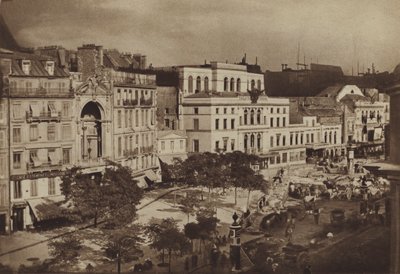 Teatrene til "Boulevard du Crime" (s/h-bilde) av (after) French Photographer