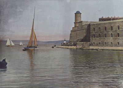 Marseille, Fort Saint-Jean (farget bilde) av (after) French Photographer