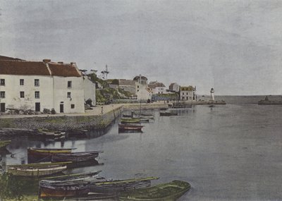 Port of Sauzon, i Belle-Ile (farget bilde) av (after) French Photographer