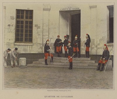 Cavalry Quarter (farget bilde) av (after) French Photographer