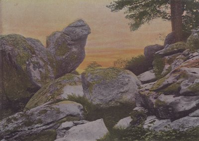 Rochers du mont Ussy (farget bilde) av (after) French Photographer