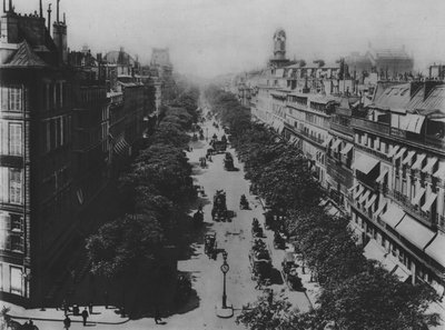 The Grand Boulevards at the Square Druot (s/h-bilde) av (after) French Photographer