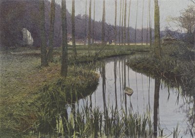 Vaux de Cernay, Le Ruisseau (farget bilde) av (after) French Photographer