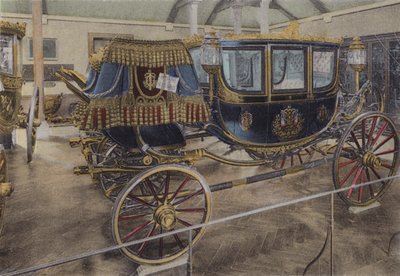 Voiture du Czar, tsarens vogn (farget bilde) av (after) French Photographer