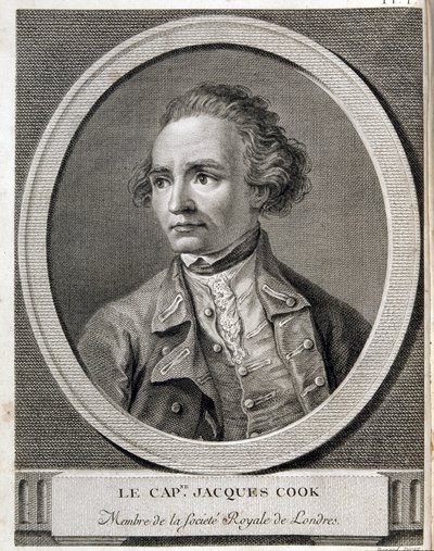 Kaptein James Cook, medlem av Royal Society of London av (after) French School