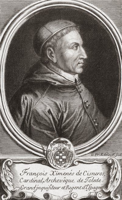Francisco Jiménez de Cisneros. Portrett av (after) French School