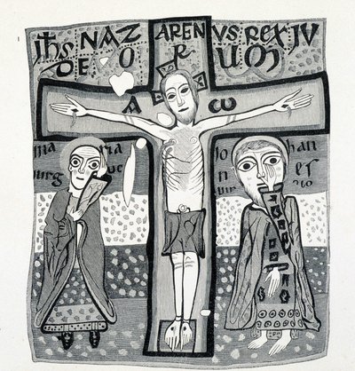 Religiøs kunst, Kristus på korset. 1100-tallet. av (after) French School