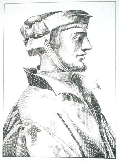 Agrippa von Nettesheim (1486-1535) kopi av en illustrasjon fra 