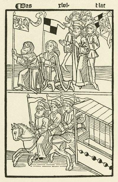 Investitur av Frederick I av huset til Hohenzollern som markgreve av Brandenburg av (after) German School