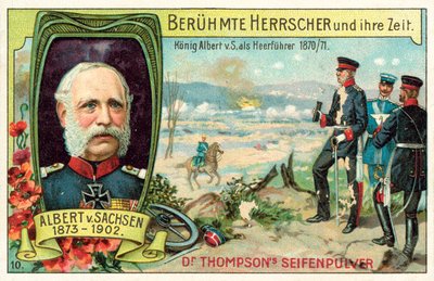 Kong Albert av Sachsen tjente som general under den fransk-prøyssiske krigen av (after) German School