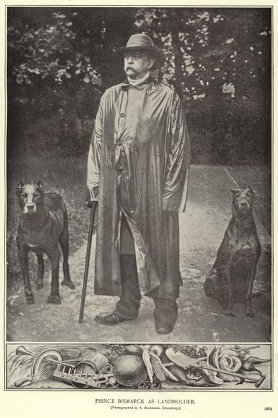 Prins Bismarck som grunneier (s/hv-bilde) av (after) German photographer