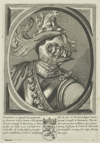 Floris IV, greve av Holland (gravering) av (attr.to) French School